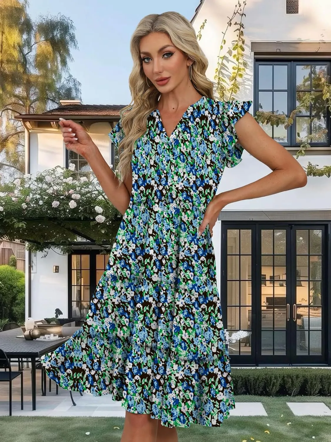 Summer Dresses for Women 2025 Elegant Classy Casual Plus Size Spring Midi Fashion Dress S-XXL