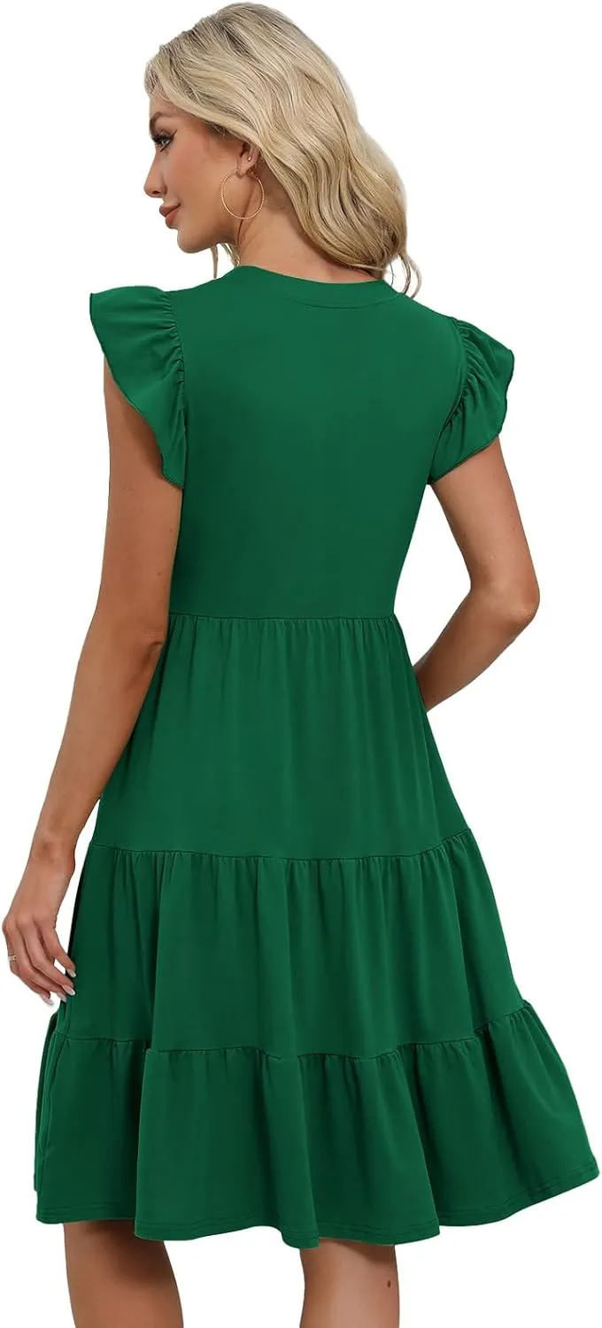 Summer Dresses for Women 2025 Elegant Classy Casual Plus Size Spring Midi Fashion Dress S-XXL