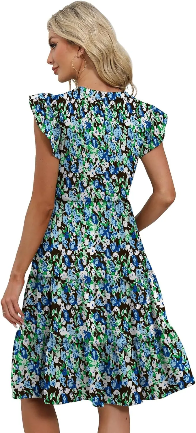 Summer Dresses for Women 2025 Elegant Classy Casual Plus Size Spring Midi Fashion Dress S-XXL