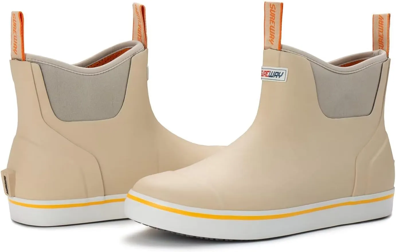 SUREWAY Women's Deck Boots Professional Non-Slip Fishing & Ankle Deck Boot Waterproof Rain Boots