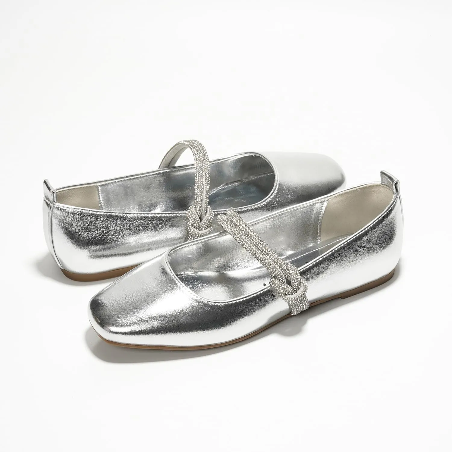 Tammy Cape Robbin Ballet Flats - Comfortable Rhinestone Dressy Shoes