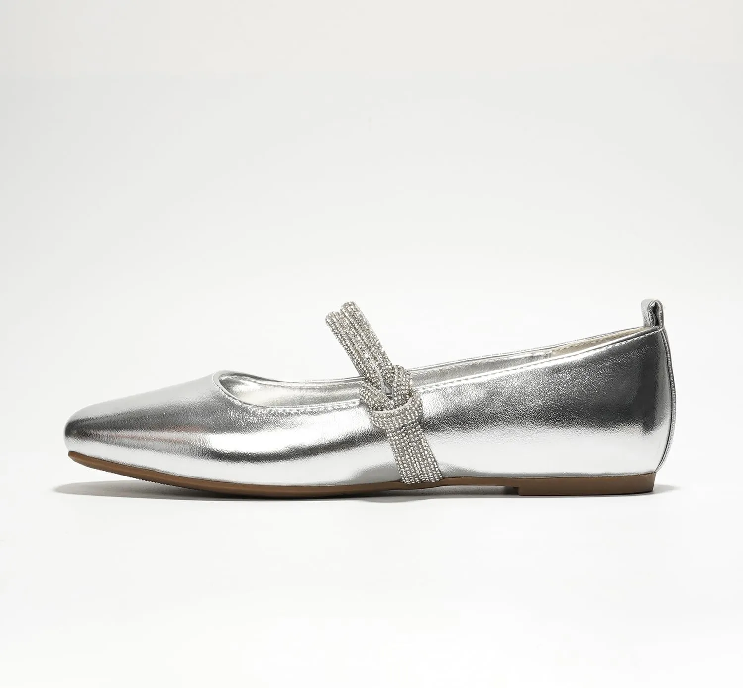 Tammy Cape Robbin Ballet Flats - Comfortable Rhinestone Dressy Shoes