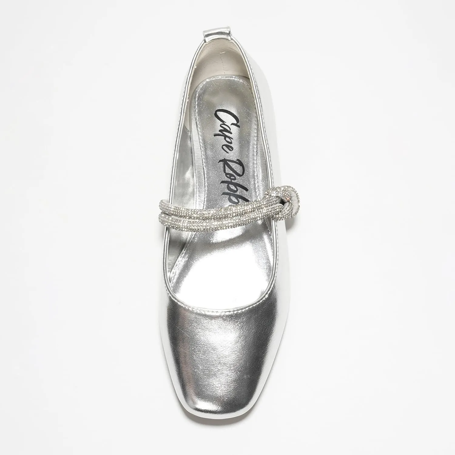 Tammy Cape Robbin Ballet Flats - Comfortable Rhinestone Dressy Shoes