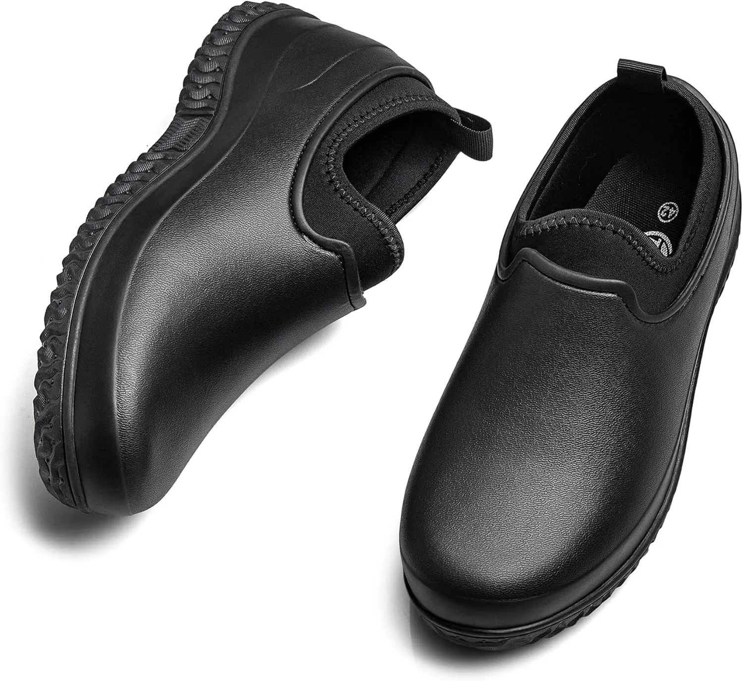 TENGTA Men's Garden Shoes Waterproof Slip On Mud Rain Boots for Women Lightweight Grass Cutting Shoes
