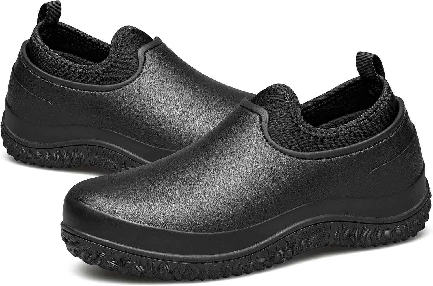 TENGTA Men's Garden Shoes Waterproof Slip On Mud Rain Boots for Women Lightweight Grass Cutting Shoes