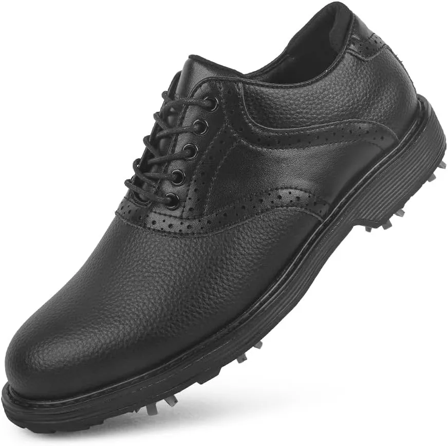 THESTRON Men Golf Shoes Waterproof Professional Golf Footwears Spikes Spikeless Golf Walking Sneakers Turf Sports Golf Training Sneakers for Men