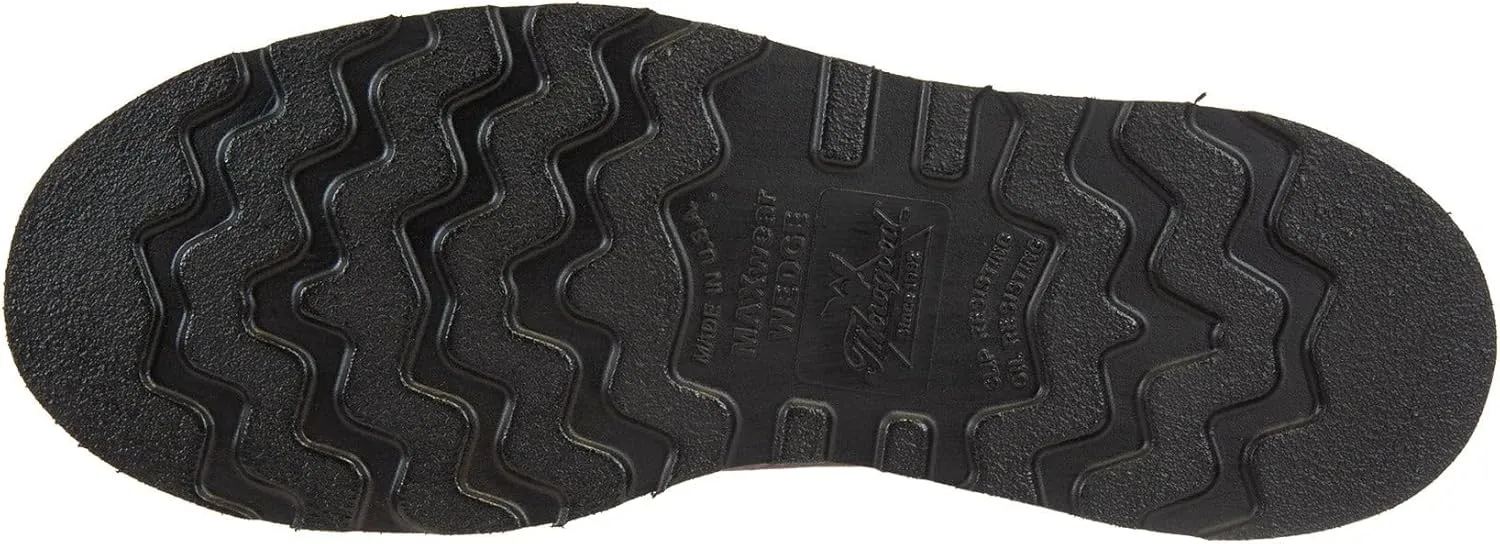Thorogood American Heritage Series Lace-To-Toe Wedge Sole Leather Roofer Boots for Men with Slip-Resistant Outsole