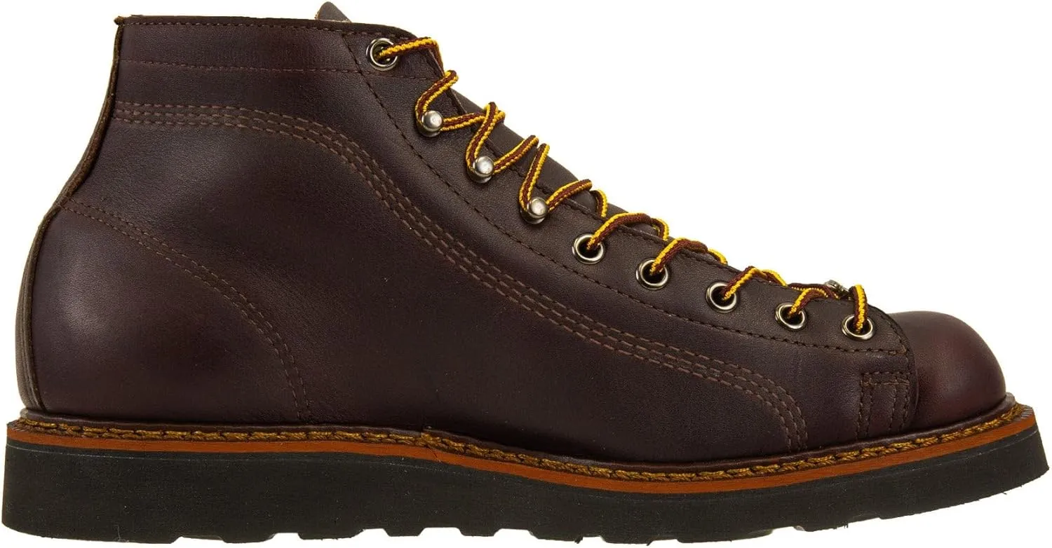 Thorogood American Heritage Series Lace-To-Toe Wedge Sole Leather Roofer Boots for Men with Slip-Resistant Outsole