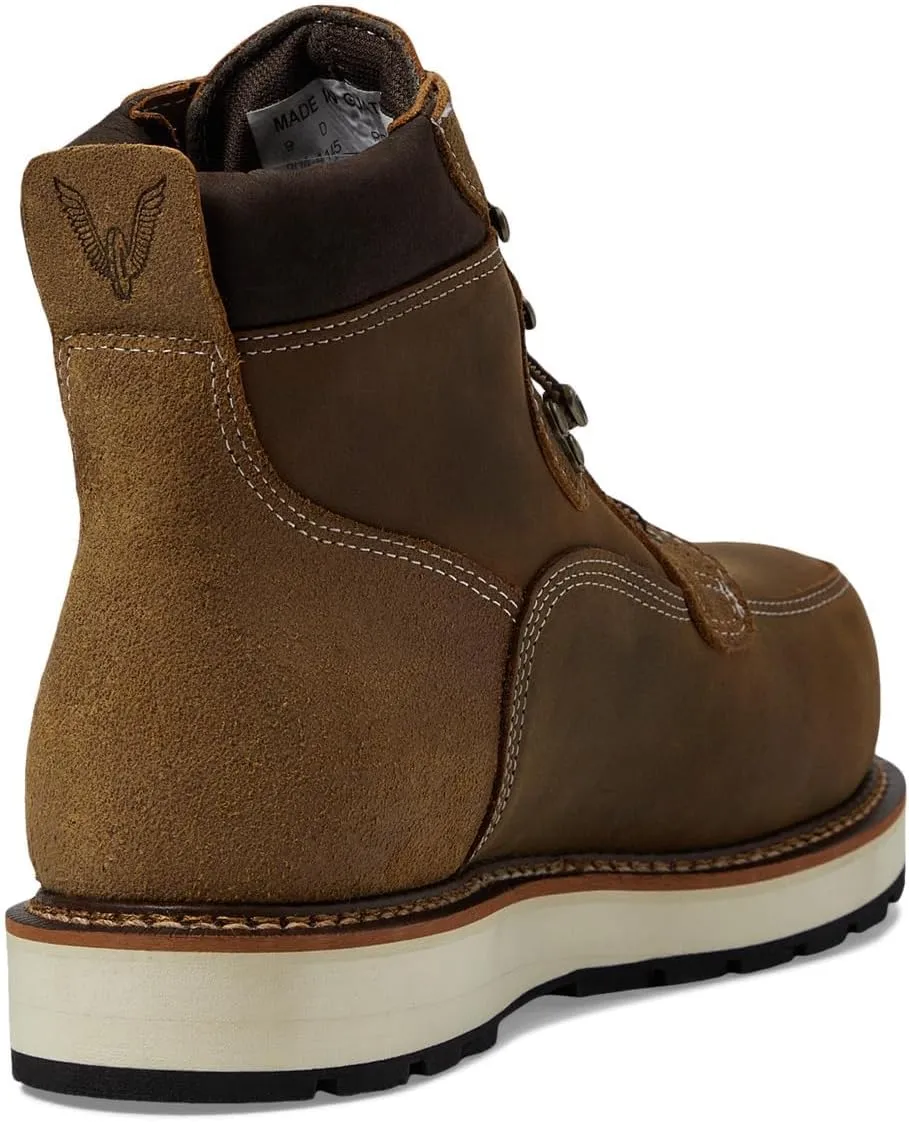 Thorogood Iron River 6” Leather Waterproof Work Shoes for Men with Composite Safety Toe Oil and Slip-Resistant Outsole