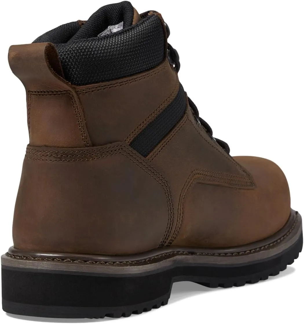 Thorogood Job-Site Series 6" Composite Safety Toe Waterproof Leather Work Boots for Men with Slip-Resistant Outsole