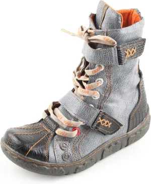 TMA EYES Women's PU Lining Flat Ankle Boots with Zipper for Casual Boots