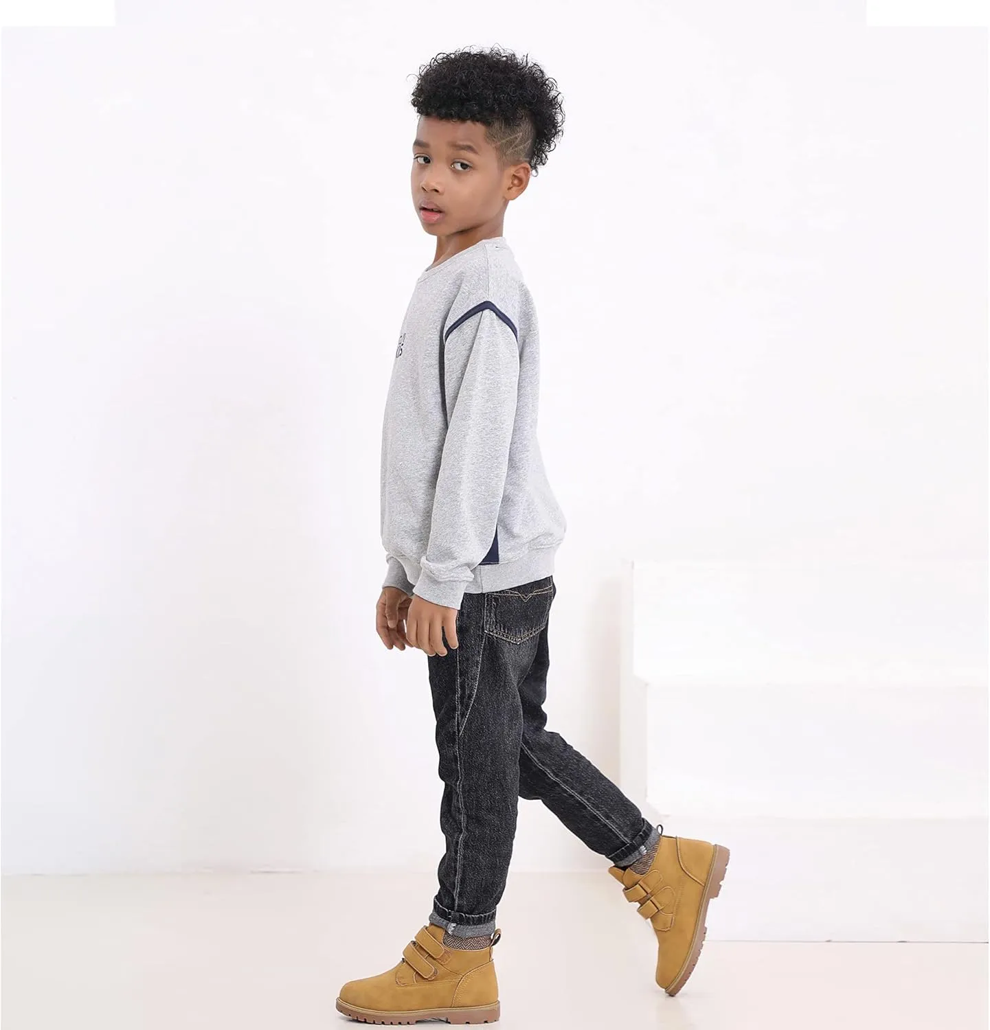 Tobfis Kids Waterproof Strap Work Boots (Toddler/Little Kid/Big Kid)