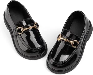 Toddler Boys Girls Dress Shoes Little Kids School Uniform Shoes Formal Casual Oxfords Wedding Church Loafer Flats