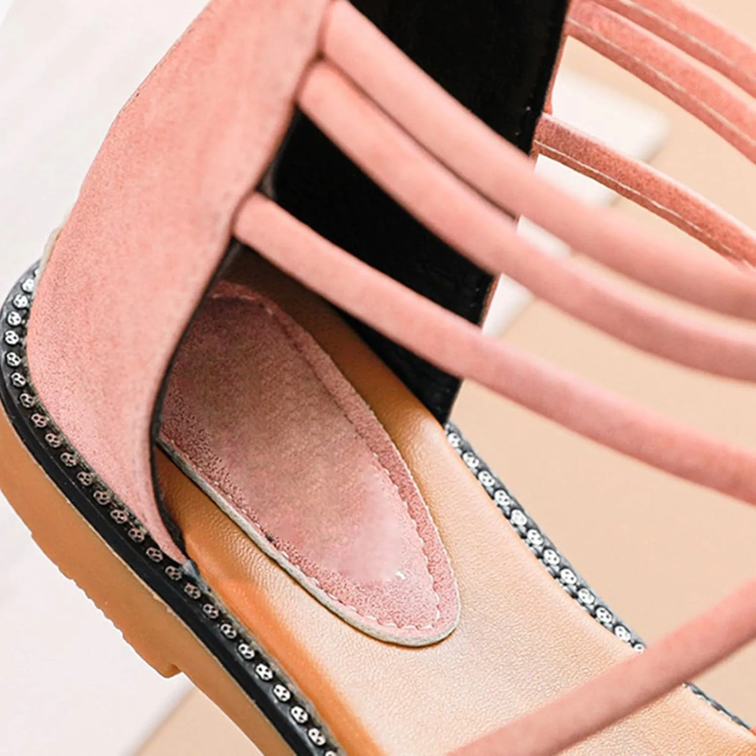Toddler Girls Summer Sandals Solid Open Toe Hig Flat Shoes Girls Beach Holiday Child Cute Zipper Sandals