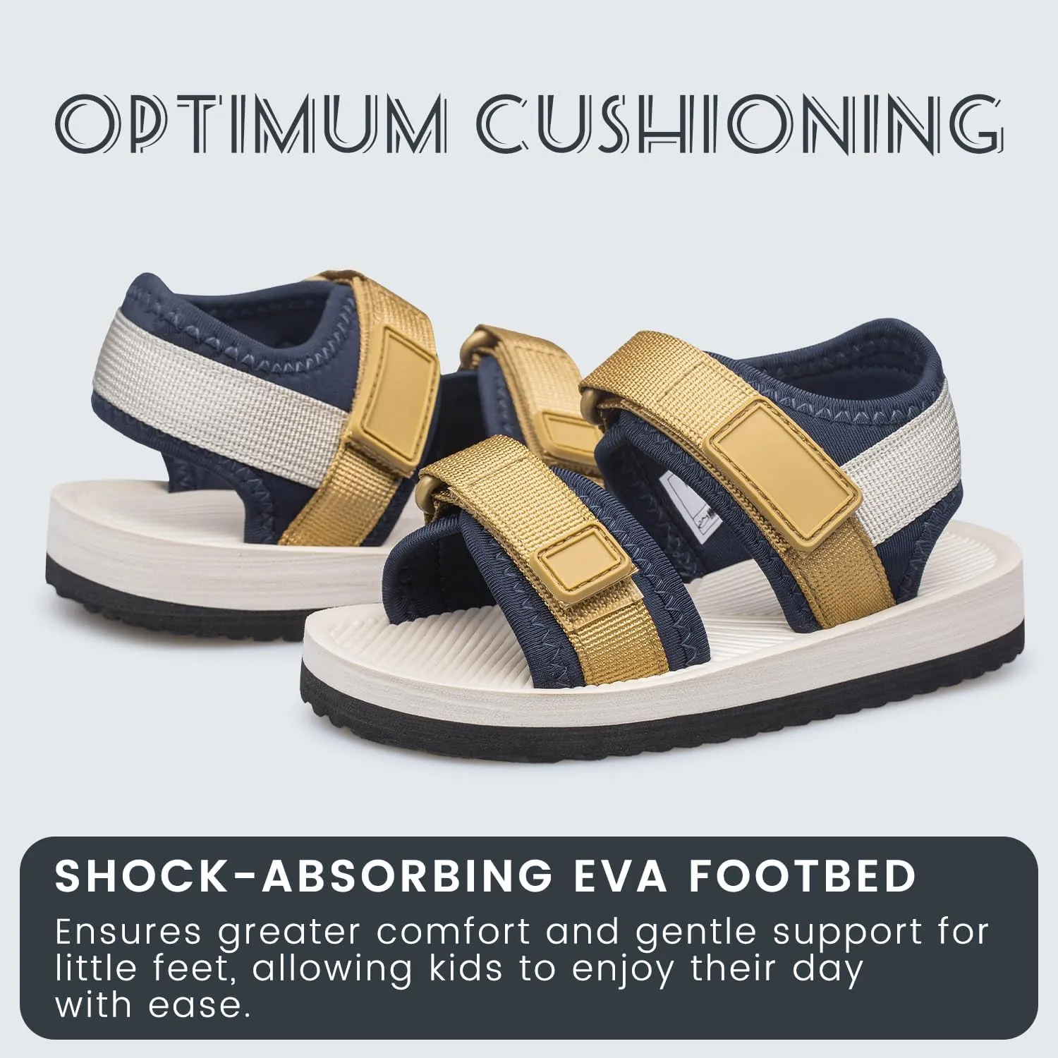 Toddler Little Kid Sandals Boys Girls Adjustable Strap Open-Toe Summer Outdoor Unisex Child Sport Beach Sandals(Toddler/Little Kid/Big Kid)