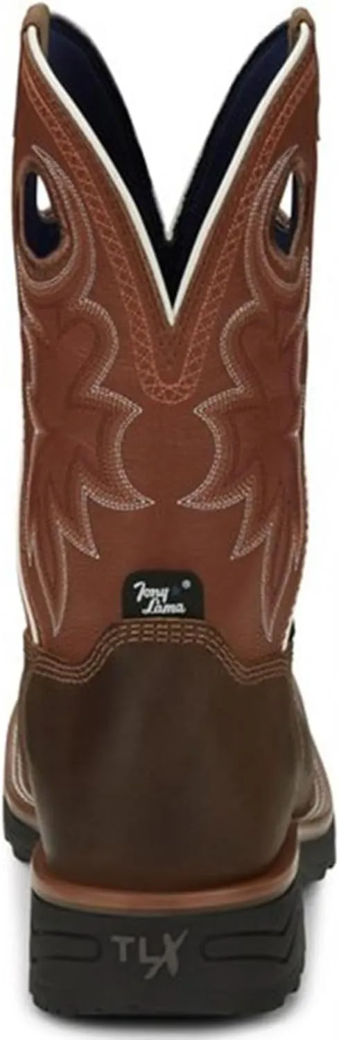Tony Lama Men's Fireball 11" Composite Toe Waterproof Sqaure Toe Work Boot
