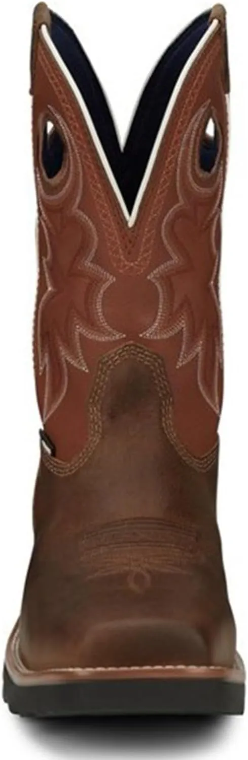 Tony Lama Men's Fireball 11" Composite Toe Waterproof Sqaure Toe Work Boot