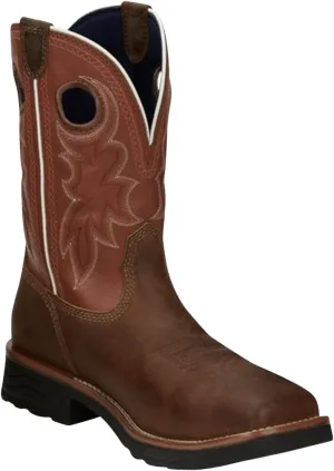Tony Lama Men's Fireball 11" Composite Toe Waterproof Sqaure Toe Work Boot