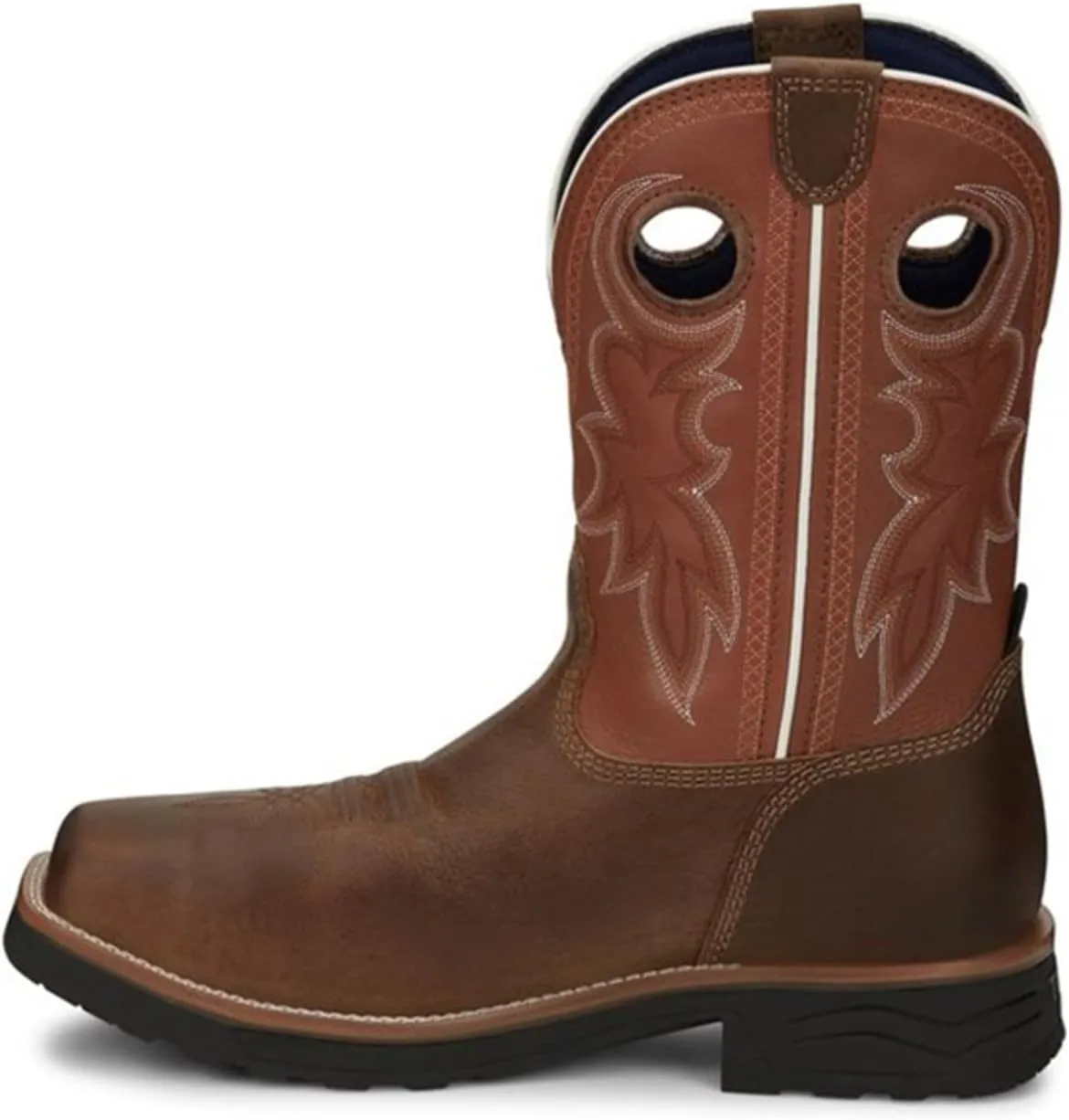 Tony Lama Men's Fireball 11" Composite Toe Waterproof Sqaure Toe Work Boot
