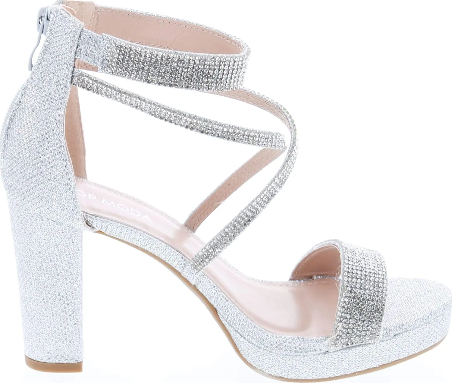 TOP Moda Dressy/Formal Sandals High Heel Ankle Strap Open Toe Sandals