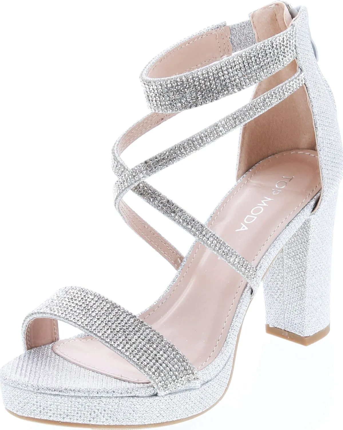 TOP Moda Dressy/Formal Sandals High Heel Ankle Strap Open Toe Sandals