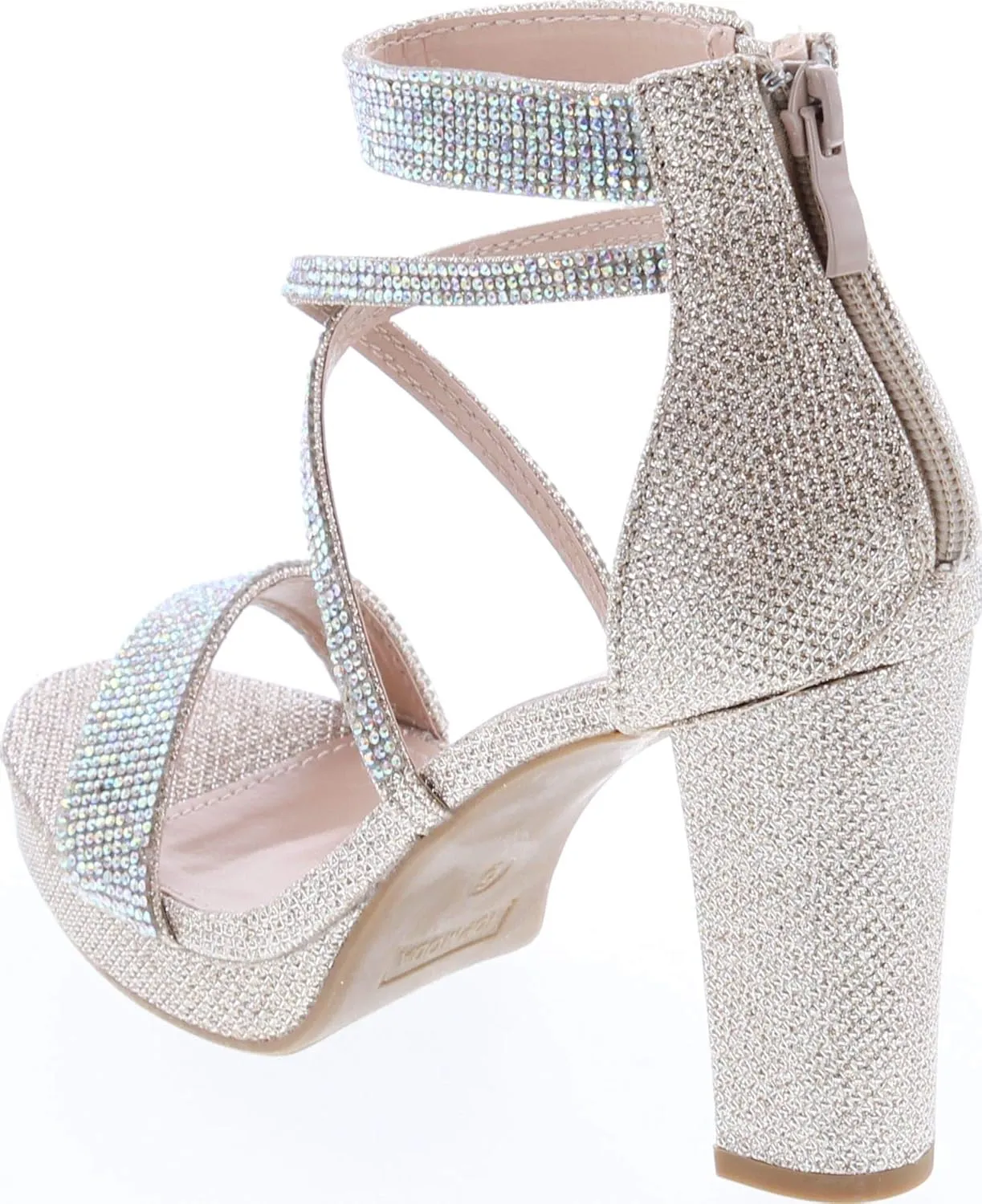 TOP Moda Dressy/Formal Sandals High Heel Ankle Strap Open Toe Sandals