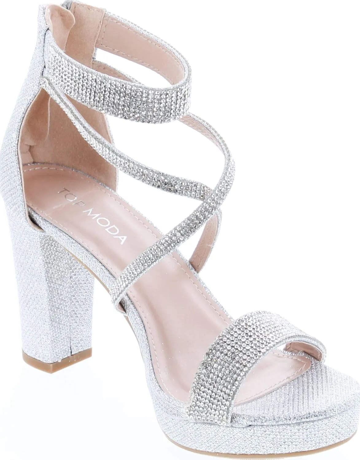 TOP Moda Dressy/Formal Sandals High Heel Ankle Strap Open Toe Sandals