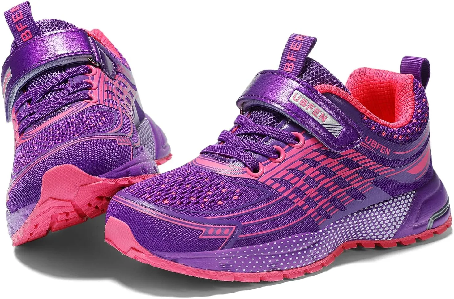 UBFEN Kids Sneakers Boys Girls Tennis Shoes for Running Athletic Walking Gym Sports Lightweight Breathable