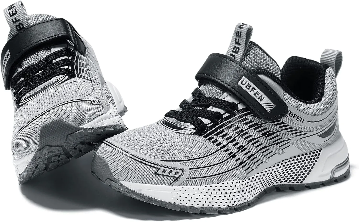 UBFEN Kids Sneakers Boys Girls Tennis Shoes for Running Athletic Walking Gym Sports Lightweight Breathable