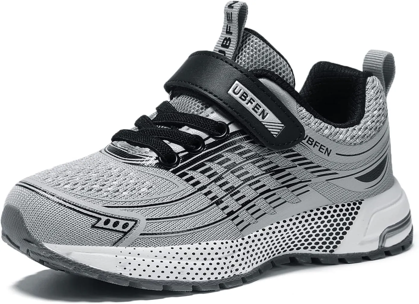 UBFEN Kids Sneakers Boys Girls Tennis Shoes for Running Athletic Walking Gym Sports Lightweight Breathable