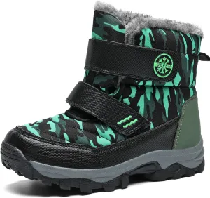 UBFEN Kids Snow Boots Boys Girls Winter Warm Waterproof Outdoor Slip Resistant Cold Weather Unisex Shoes (Toddler/Little Kid/Big Kid)