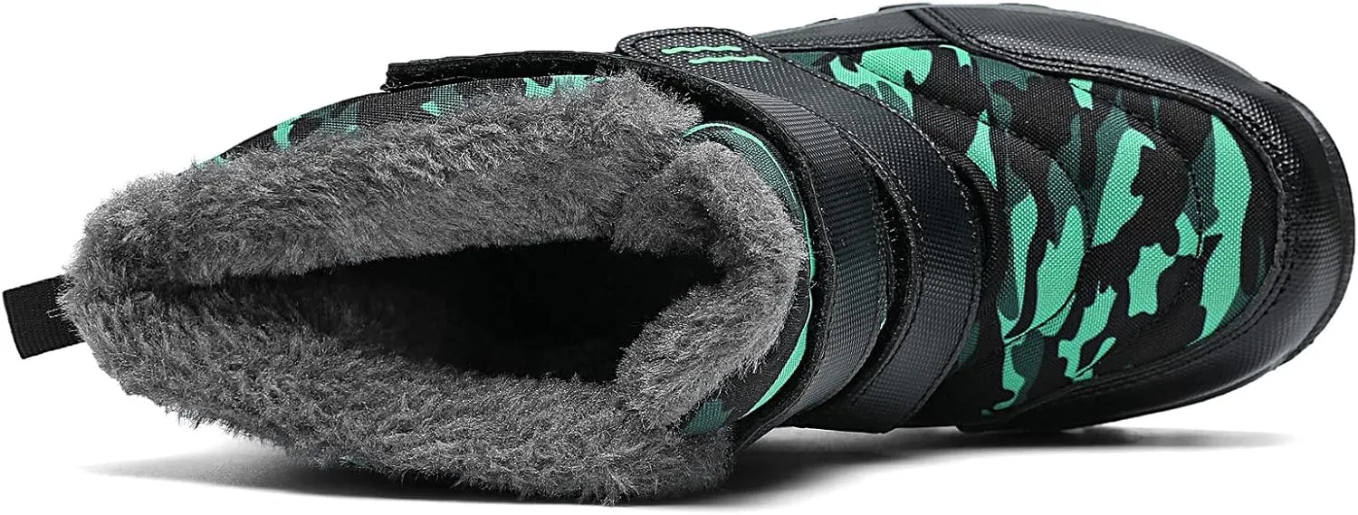 UBFEN Kids Snow Boots Boys Girls Winter Warm Waterproof Outdoor Slip Resistant Cold Weather Unisex Shoes (Toddler/Little Kid/Big Kid)