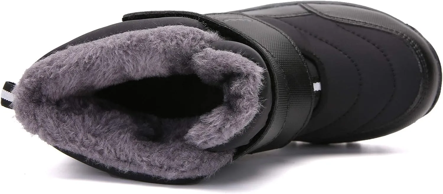 UBFEN Kids Snow Boots Boys Girls Winter Warm Waterproof Outdoor Slip Resistant Cold Weather Unisex Shoes (Toddler/Little Kid/Big Kid)