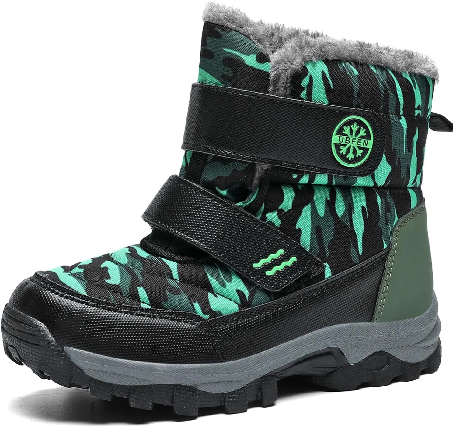 UBFEN Kids Snow Boots Boys Girls Winter Warm Waterproof Outdoor Slip Resistant Cold Weather Unisex Shoes (Toddler/Little Kid/Big Kid)