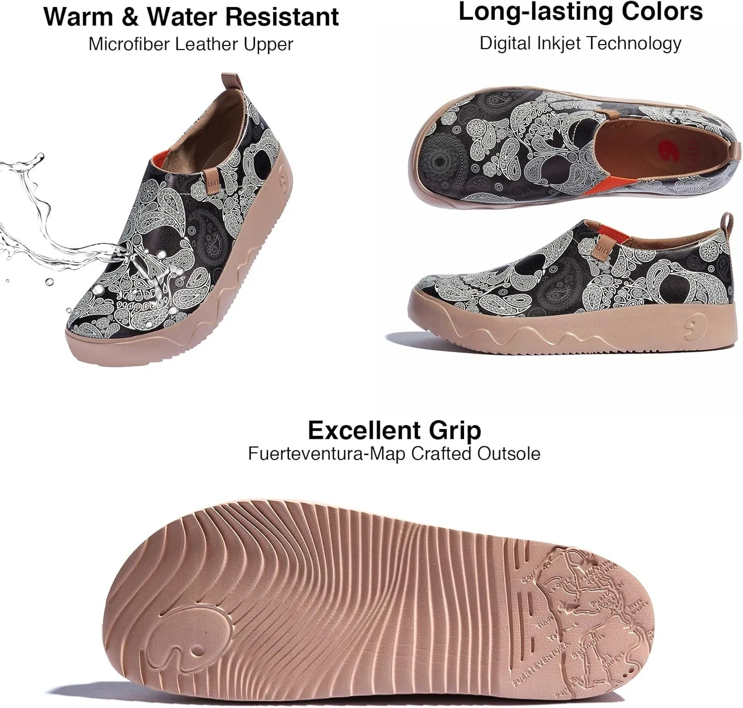 UIN Men's Fashion Sneakers Walking Art Travel Shoes Toledo Ⅸ