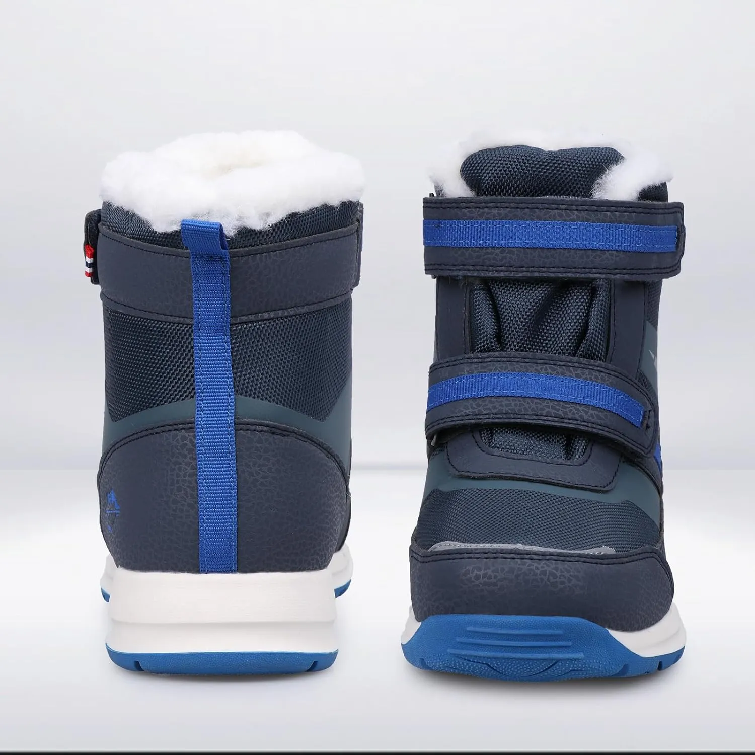 UOVO Boys Snow Boots Winter Waterproof Slip Resistant Fur Lined Outdoor Shoes(Little Kid/Big Kid)