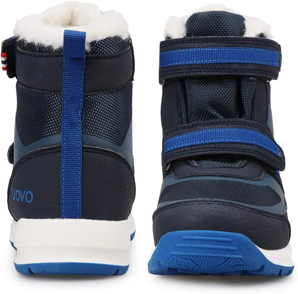 UOVO Boys Winter Snow Boots - Waterproof, Warm, Slip Resistant Outdoor Boots for Kids (Little/Big Boys)