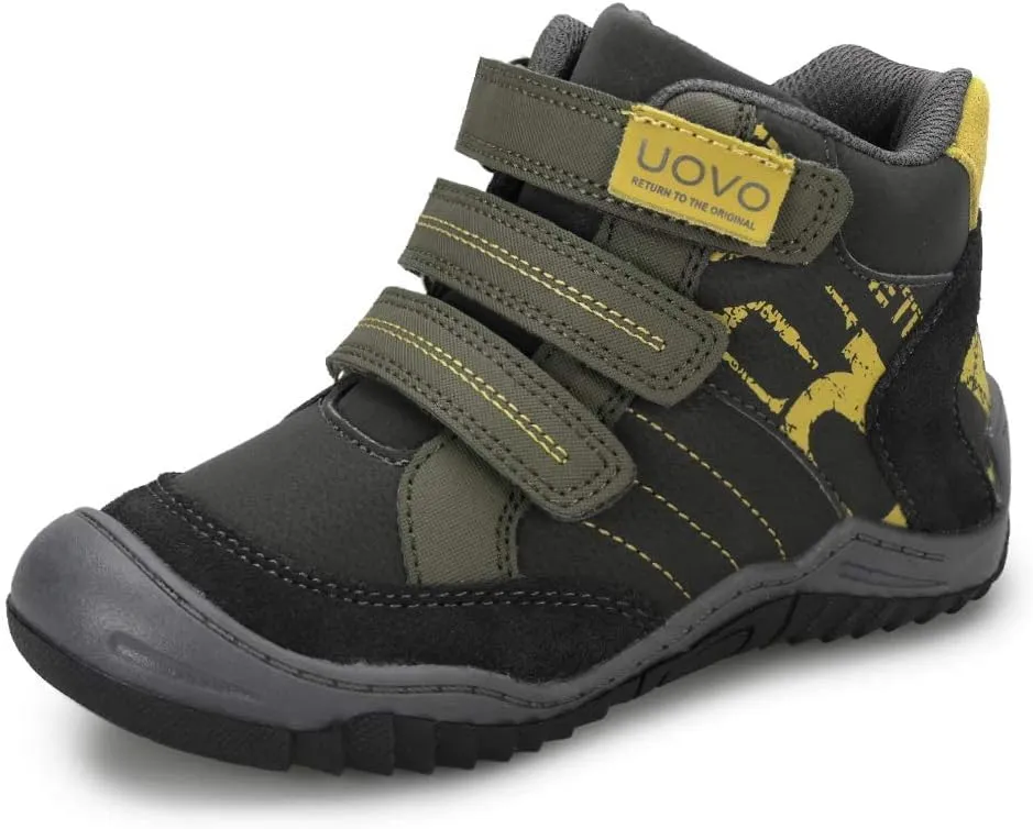 UOVO Kids Boys Shoes Water Resistant Boots Non-Slip Mid-Top Skateboarding Childern Athletic (Little/Big Kids)