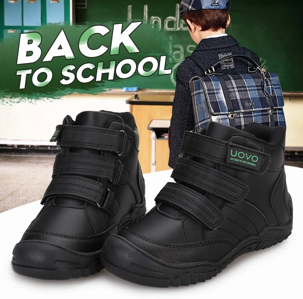 UOVO Kids Boys Shoes Water Resistant Boots Non-Slip Mid-Top Skateboarding Childern Athletic (Little/Big Kids)