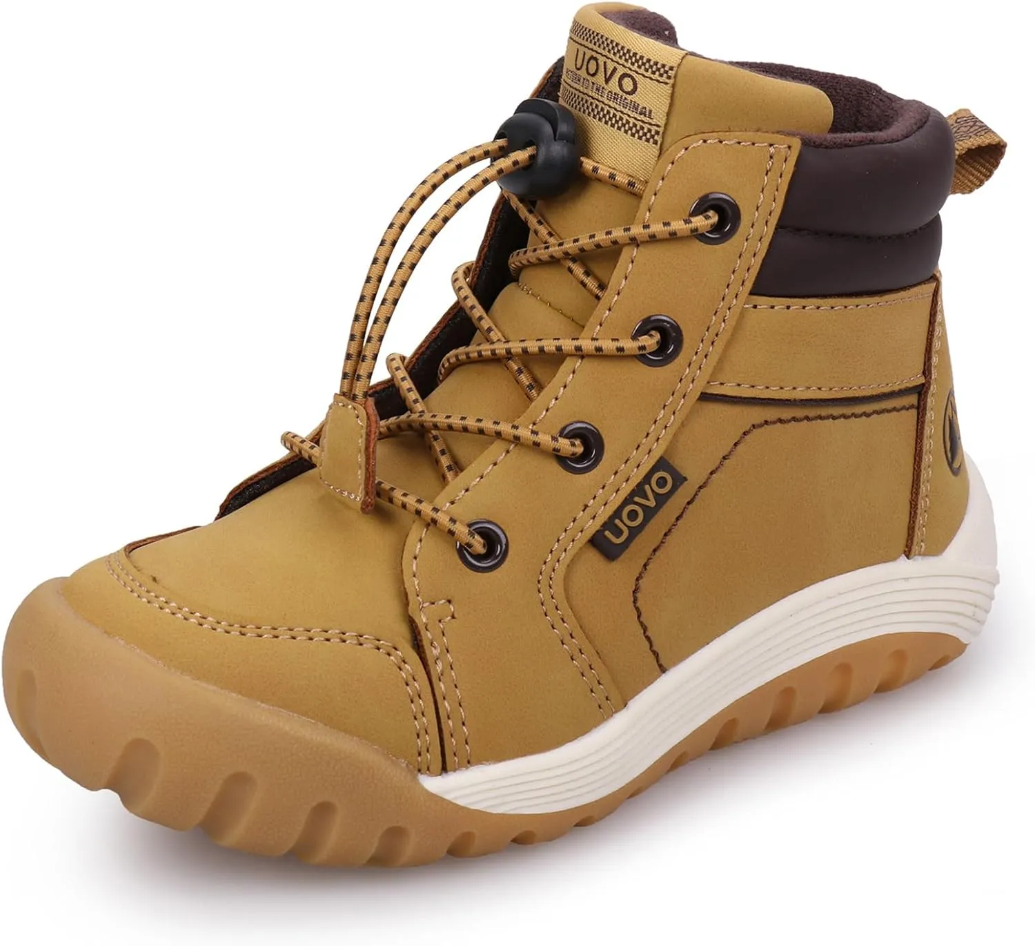 UOVO Kids Boys Winter Snow Boots Ankle Fur Lined Slip Resistant Outdoor Warm Shoes (Toddler/Little Kid)