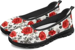 Various Floral Print Women's Flats Round Toe Ballet Loafers Lightweight Mesh Breathable Casual Sneakers Work & Travel