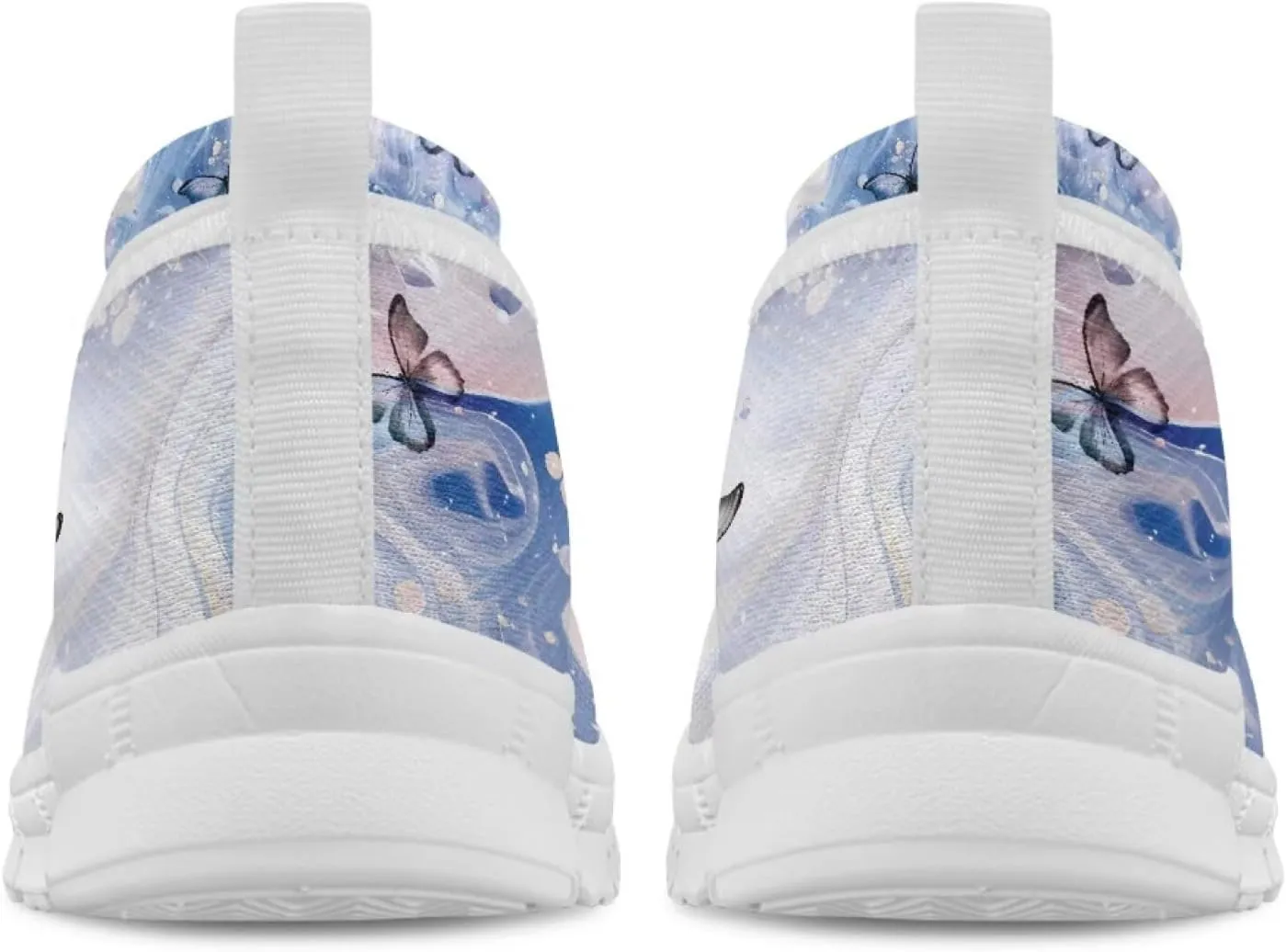 Various Stylish Marble Print Ballet Flats Shoes for Women Round Toe Slip On Mesh Casual Sneakers Fit Comfort Outdoor Walking Platform Loafers