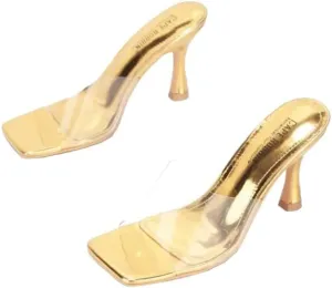 Veja Clear Square Toe Mid High Heels (Veja)