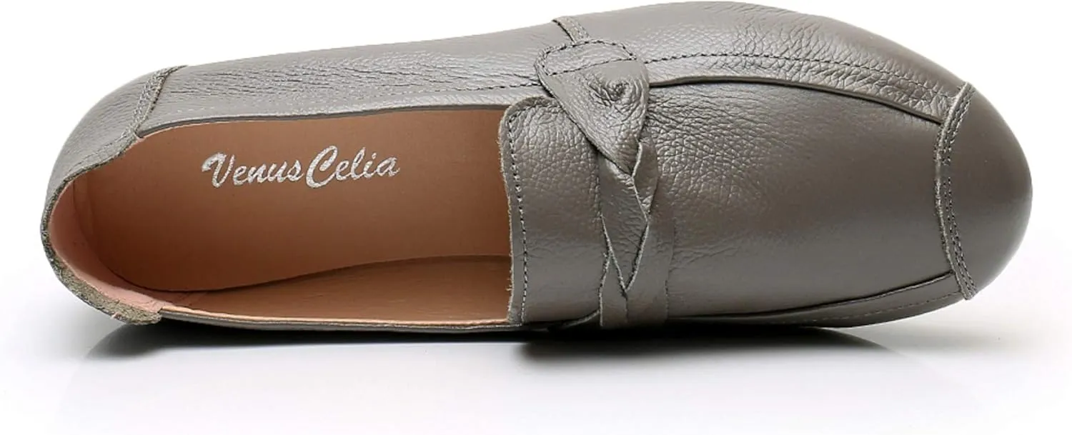VenusCelia Women's Braid Dance Flat Shoe