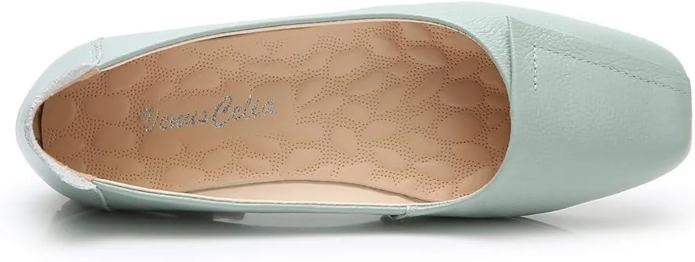 VenusCelia Women's Plain Dance Flat Shoe