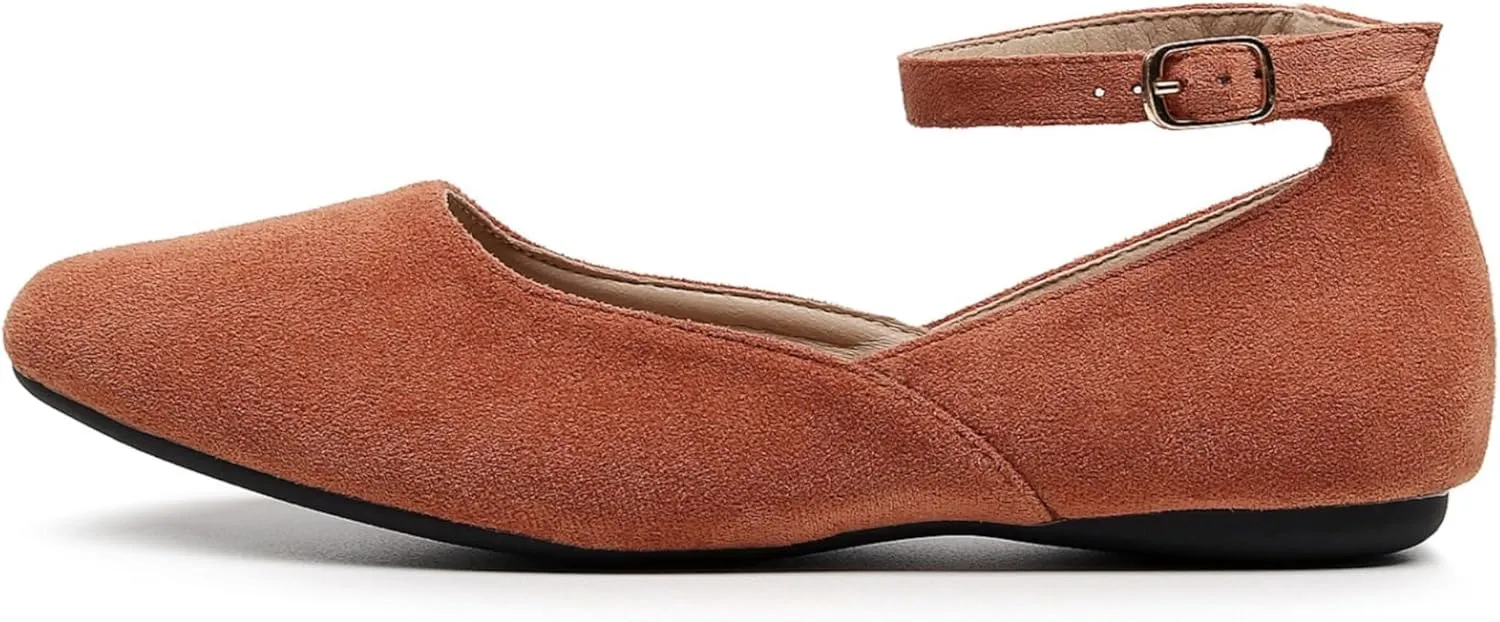 VenusCelia Women's Serenity Strap Flats Shoe