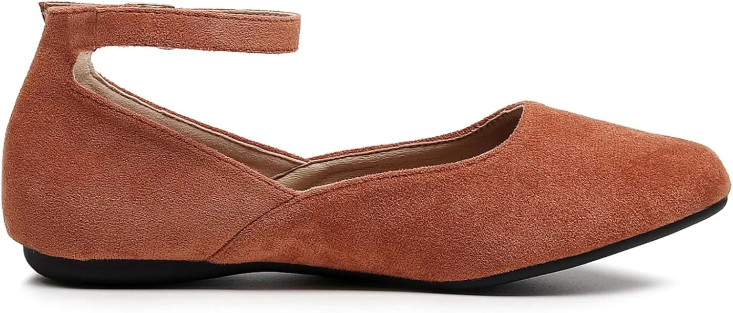 VenusCelia Women's Serenity Strap Flats Shoe