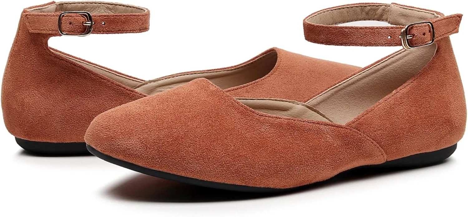 VenusCelia Women's Serenity Strap Flats Shoe