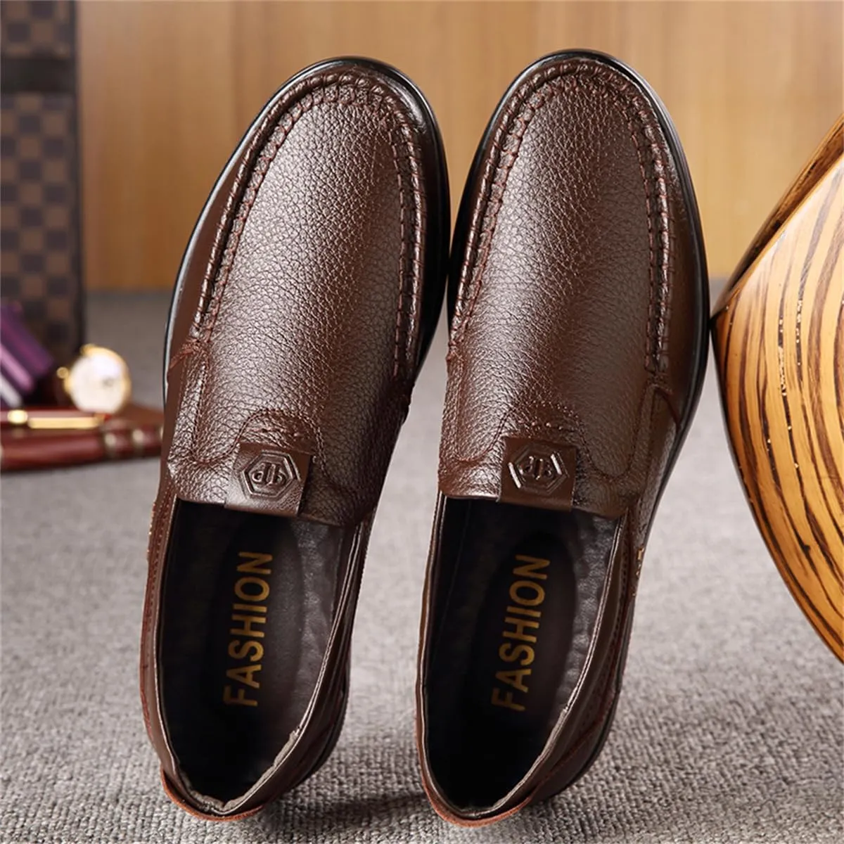 Veslesth Men Business Working Office Shoes Leather Walking Casual Driving Loafers Oxfords Male Luxury Party Fashion Formal Sneakers Comfort Dress Outdoor Working Walking
