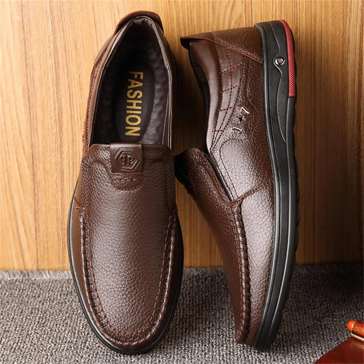 Veslesth Men Business Working Office Shoes Leather Walking Casual Driving Loafers Oxfords Male Luxury Party Fashion Formal Sneakers Comfort Dress Outdoor Working Walking